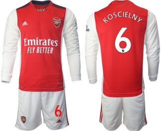 Home Langarmtrikot Arsenal 2022 in rot mit Aufdruck KOSCIELNY 6