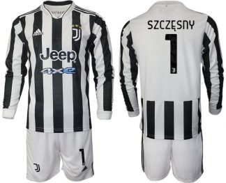 Juventus Wojciech Szczesny #1 Herren 2022 Heimtrikot Langarm + Kurze Hosen