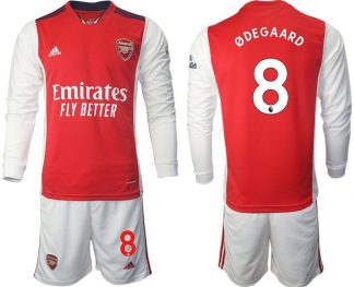 Trikotsatz Arsenal Heimtrikot 2022 Home Langarmtrikot mit Aufdruck Ødegaard 8