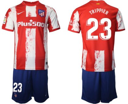 Fußball Trikotsatz Atletico Madrid 2021/22 Heimtrikot in rot mit Aufdruck TRIPPIER 23