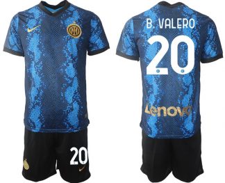 Inter Mailand Borja Valero Heimtrikot Trikotsatz Offizielles Set 2022 Nummer 20