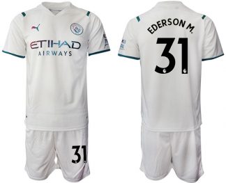 Manchester City Auswärtstrikot 2022 mit Aufdruck Ederson M.31