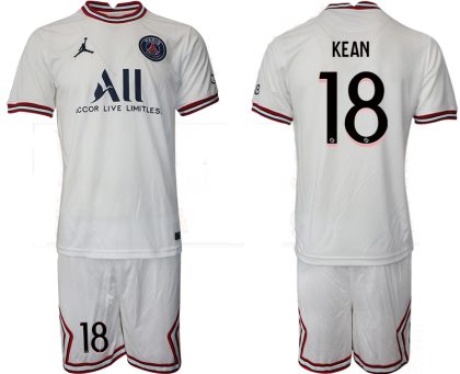 Paris Saint-Germain 4th Shirt 2022/23 Fourth Trikot PSG weiß mit Aufdruck KEAN 18