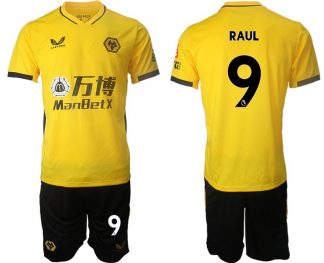 Wolverhampton Wanderers Gelb Trikot 2022 Heim mit Aufdruck RAUL 9