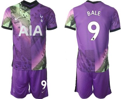 BALE 9 Tottenham Hotspur 21-22 Drittes Trikot Trikotsatz Kurzarm + Kurze Hosen