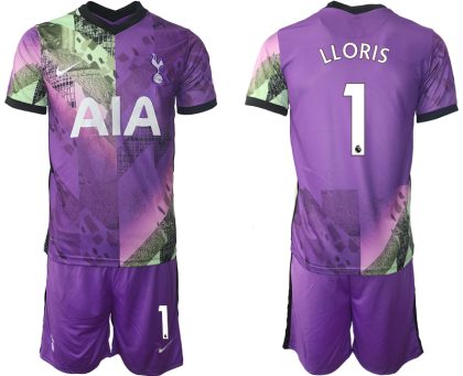 Tottenham Hotspur 21-22 Drittes Trikot Kurzarm mit Aufdruck LLORIS 1