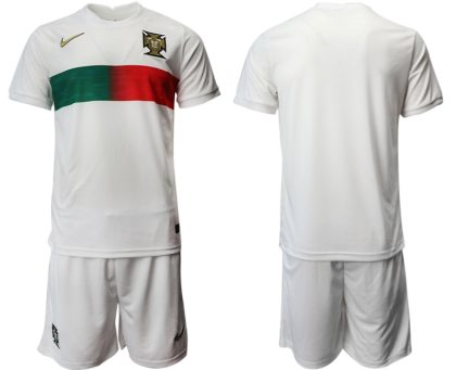 2022 Neue Portugal Heimtrikot Away Weiß Trikotsatz