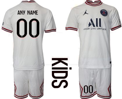 Billige Paris Saint-Germain 4th Trikot 2021/22 PSG Fußballtrikots Kinder