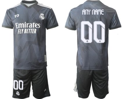 Herren Y-3 Real Madrid Viertes Fußballtrikot schwarz für die Saison 2021-2022 Günstige Fußballtrikots