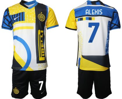 Inter Mailand Stadium Jersey Fussball Trikot Kurzarm Günstige Heimtrikot ALEXIS 7