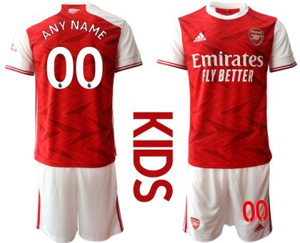 FC Arsenal Torwart Trikot Trikotsatz rot weiß Kurzarm + Kurze Hosen Kinder