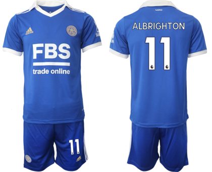 Fußballtrikot für Herren Leicester City 2022-23 Heimtrikot blau weiß Trikotsatz ALBRIGHTON 11