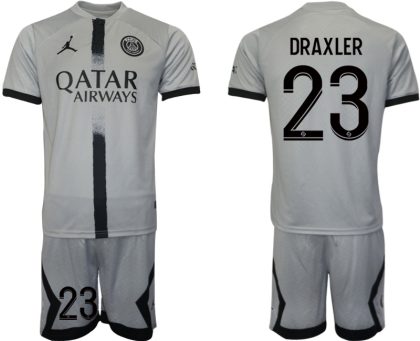 Fußballtrikot für Herren Paris Saint-Germain 22-23 Auswärtstrikot Graue DRAXLER 23