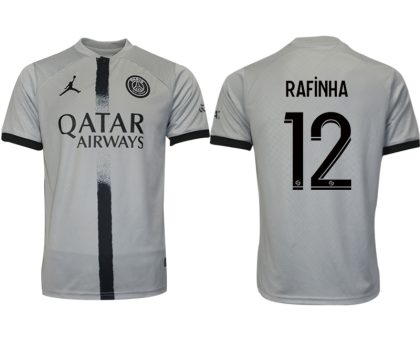 Fußballtrikot für Herren Paris Saint Germain PSG Auswärtstrikot 2022/23 Grau RAFiNHA 12