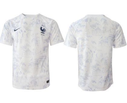 Frankreich Trikot FIFA WM Katar 2022 Auswärtstrikot weiß Online-Shop