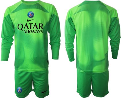 Fußball Trikot Outlet Paris Saint Germain PSG Goalkeeper schwarz Langarm in grün