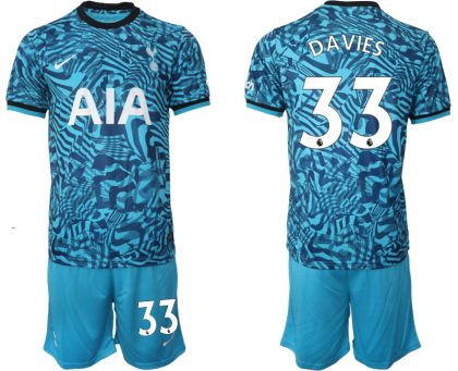 Bestseller Herren Tottenham Hotspur Drittes Trikot 2023 mit Namen DAVIES 33