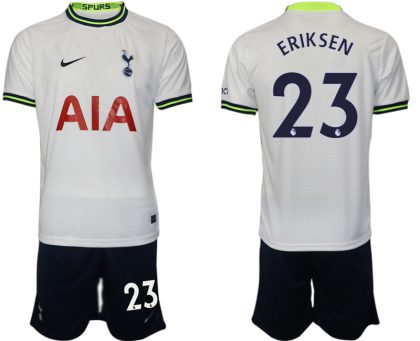 ERIKSEN 23 Tottenham Hotspur 2023 Heim Trikot weiß marineblau Fußball Trikot Outlet