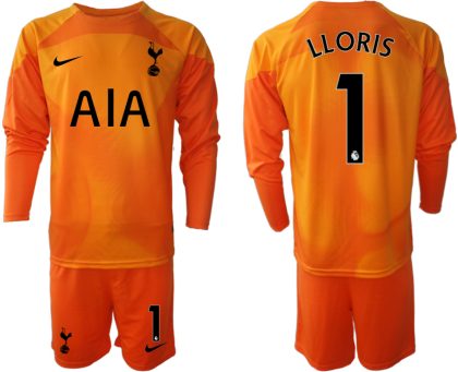 LLORIS 1 Tottenham Hotspur 2023 Torwarttrikot orange Langarm + Kurze Hosen