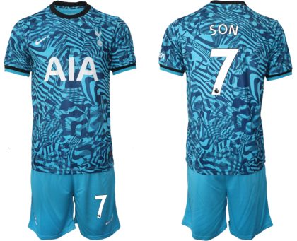 SON #7 Herren Fußballtrikot Tottenham Hotspur 2022-23 Stadium Ausweichtrikot