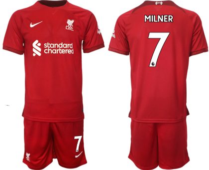 Billige Fussballtrikots Liverpool 22-23 Heimtrikot Herren Trikotsatz mit Namen MILNER 7