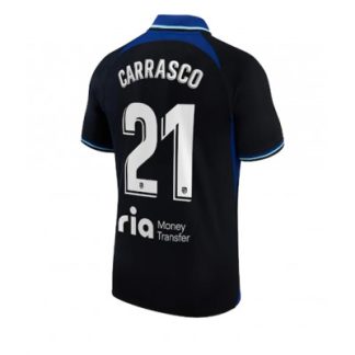 Fußballtrikot Kaufen Atletico Madrid Auswärtstrikot 22-23 Kurzarm Yannick Carrasco 21