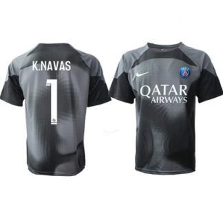 Herren Fußballtrikot Paris Saint-Germain PSG 2023 Torwart 3rd trikot Kurzarm Keylor Navas 1