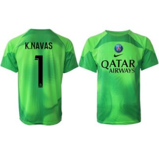 Herren Fußballtrikot Paris Saint-Germain PSG 22-23 Torwart Heimtrikot Kurzarm Keylor Navas 1