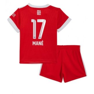 Kinderheim Trikot Bayern München 2022-23 Kurzarm Trikotsatz Sadio Mane 17