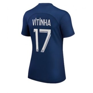 Damen Fußballtrikot Paris Saint-Germain PSG Heimtrikot 22-23 Kurzarm Vitinha Ferreira 17