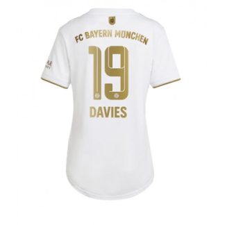 Fußballtrikot für Frauen FC Bayern Munich Auswärtstrikot 2022-23 Kurzarm Alphonso Davies 19