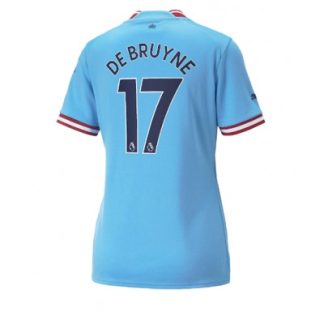 Fussballtrikots Günstig Damen Manchester City Heimtrikot 2022-23 Kurzarm Kevin De Bruyne 17