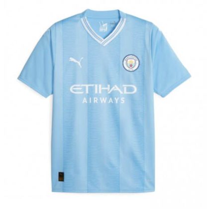 Herren Fußballtrikot Manchester City 2023-24 Heimtrikot Kurzarm