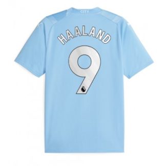 Herren Fußballtrikot Manchester City 2023-24 Heimtrikot Kurzarm Erling Haaland 9