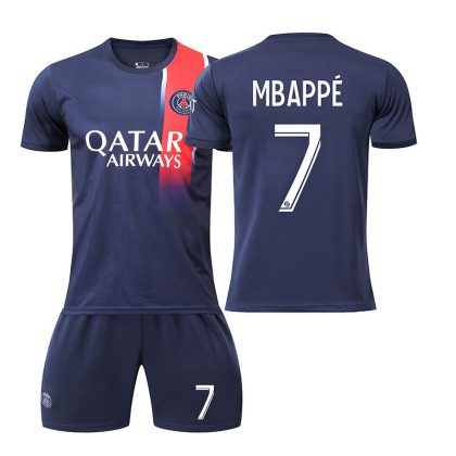 Herren Fußballtrikot Paris Saint-Germain PSG 23-24 Heimtrikot MBAPPÉ 7