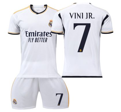 Kinder Heimtrikot Real Madrid 23-24 Fußballtrikot Trikotsatz VINI JR. 7