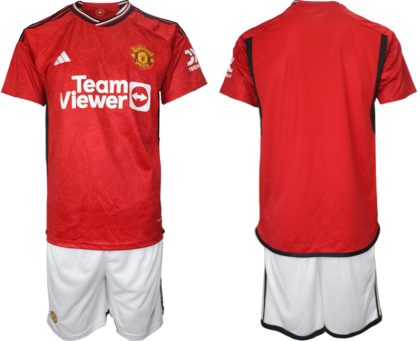 Fußballtrikot Trikotsatz Manchester United Heimtrikot 2023-24 für Herren