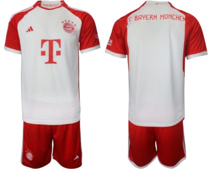 Herren Heimtrikot Bayern München 2023-24 Kurzarm + Kurze Hosen