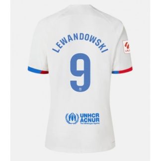 Fußballtrikot für Herren FC Barcelona Auswärtstrikot 2023-24 Kurzarm Robert Lewandowski 9