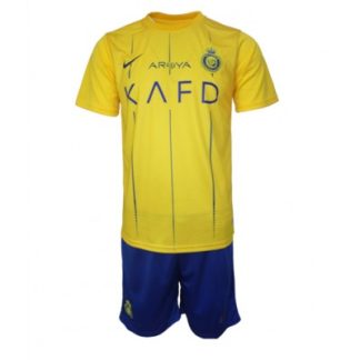 Günstige Kindertrikot Al-Nassr 2023-24 Heimtrikot Fußballtrikots Set