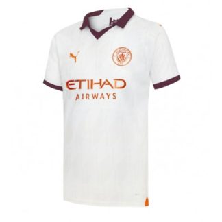 Herren Fußball Trikot Manchester City Auswärtstrikot 2023-2024 Kurzarm