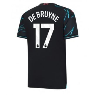 Herren Manchester City 3rd trikot 2023-24 Kurzarm schwarz Kevin De Bruyne 17