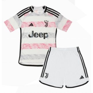 Kinder Fußball Trikot Juventus Auswärtstrikot 2023-2024 Fußballtrikots Set