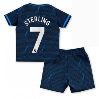 Kinder Trikotsatz Chelsea Auswärtstrikot 2023-2024 Raheem Sterling 7