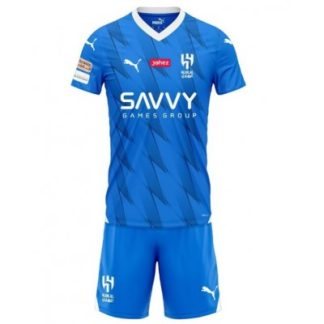 Kinder Fußball Trikot Online Al-Hilal Heimtrikotsatz 2023-24 im Sale