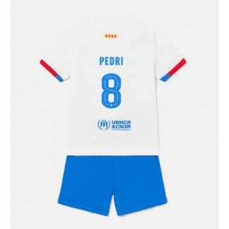 Kindertrikot FC Barcelona Auswärtstrikot 2023-24 Fußballtrikots Set Pedri Gonzalez 8