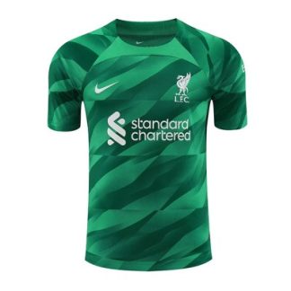 Fußballtrikot für Herren Liverpool Torwart 3rd trikot 2023-24 grün Kurzarm