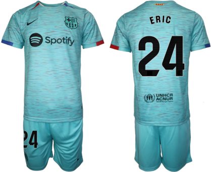 Fußballtrikots günstig FC Barcelona 2023-24 Drittes Trikot blau Trikotsatz Eric Garcia 24