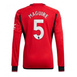 Günstige Fußballtrikots Manchester United Heimtrikot 2023-24 Langarm Harry Maguire 5