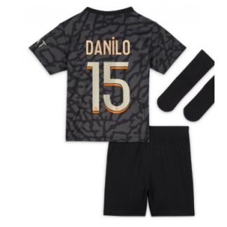 Günstige Kinder Fußball Trikotsatz Paris Saint-Germain PSG 3rd trikot 2023-24 Danilo Pereira 15